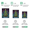 Christmas Tree Wooden Puzzle with Decorated Coloured Glass Balls - Unipuzzles