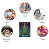 Christmas Tree Wooden Puzzle with Decorated Coloured Glass Balls - Unipuzzles