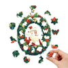 Christmas Wreath Holiday Wooden Original Puzzle - Unipuzzles