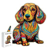 Charger l&#39;image dans la visionneuse de la galerie, Colorful simple dog original wooden puzzle - Unipuzzles