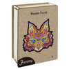 Colorfull Fox Wooden Jigsaw Puzzle - Unipuzzles