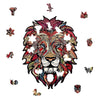 Colourful Twilight Lion Wooden Puzzle - Unipuzzles