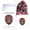 Load image into Gallery viewer, Colourful Twilight Lion Wooden Puzzle - Unipuzzles