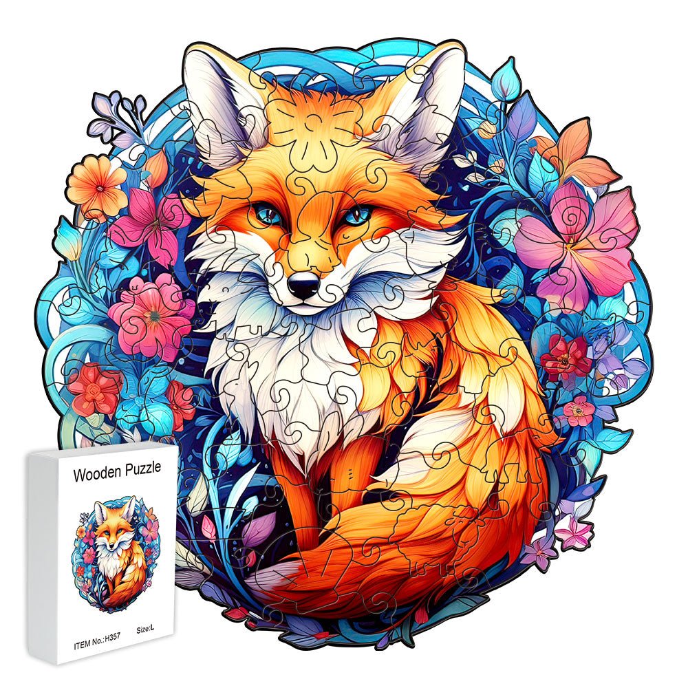 Cute and beautiful fox original wooden puzzle - Unipuzzles