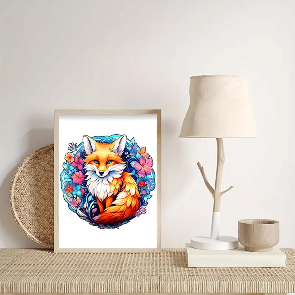 Cute and beautiful fox original wooden puzzle - Unipuzzles