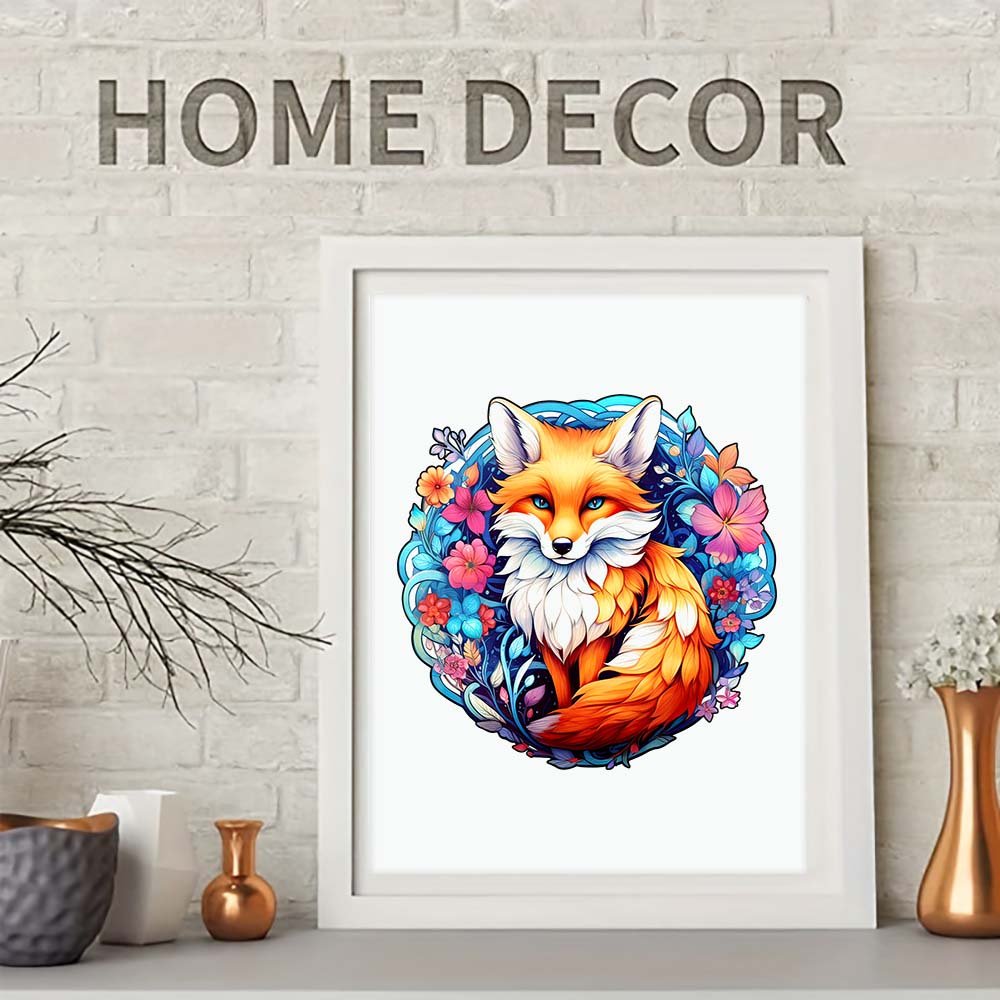 Cute and beautiful fox original wooden puzzle - Unipuzzles