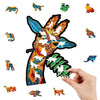 Charger l&#39;image dans la visionneuse de la galerie, Cute Deer Wooden Jigsaw Puzzle - Unipuzzles