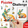 Load image into Gallery viewer, Cute Rabbit Wooden Jigsaw Puzzle - Unipuzzles