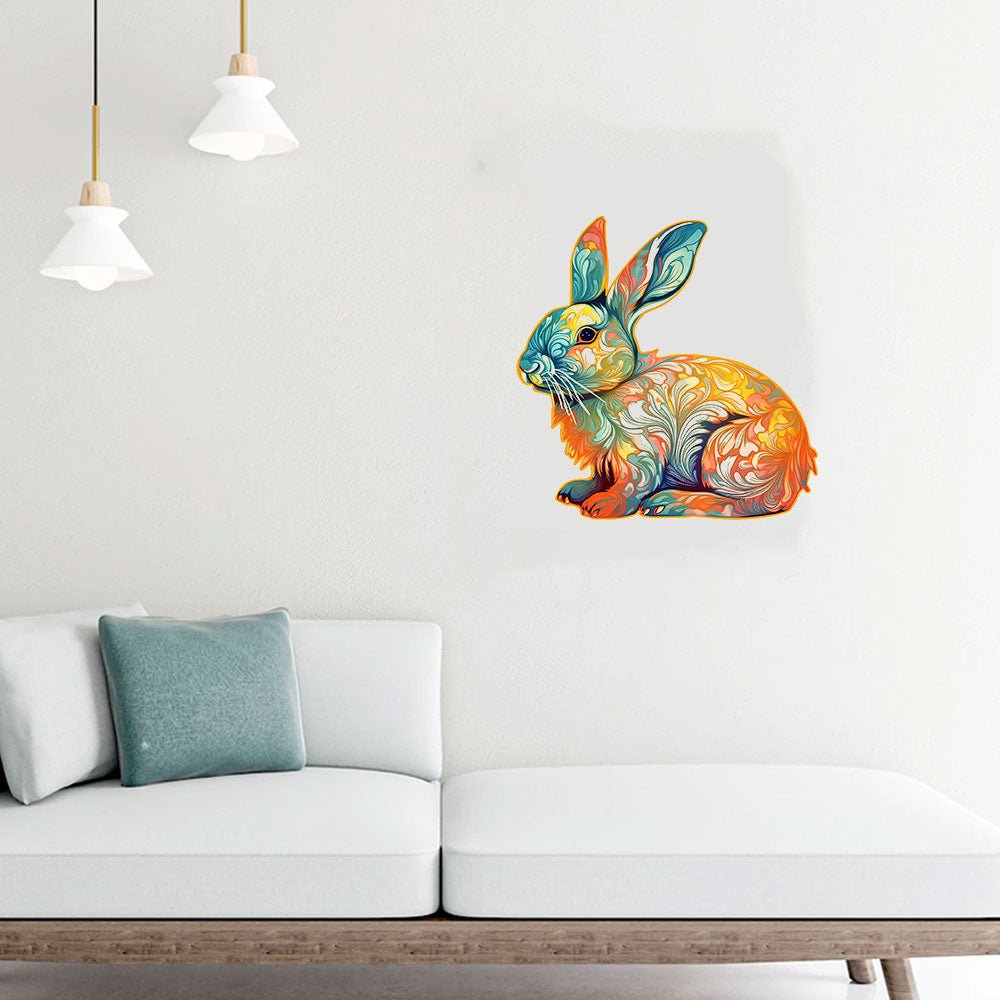 Cute Rabbit Wooden Jigsaw Puzzle - Unipuzzles