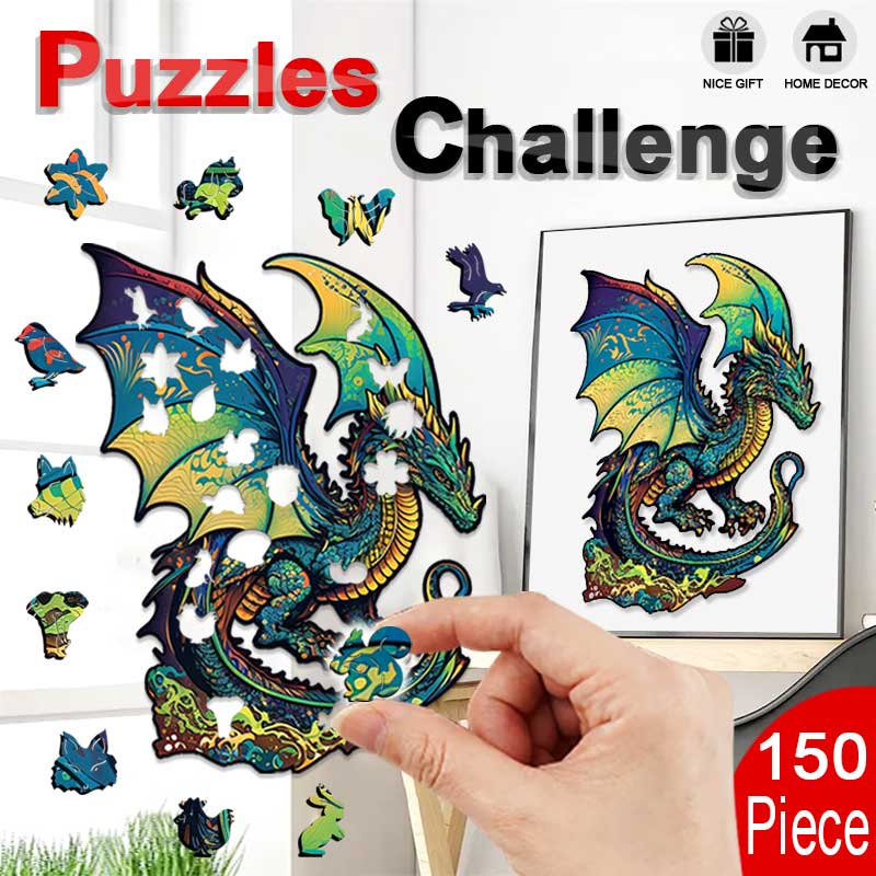 Dragon Wooden Jigsaw Puzzle - Unipuzzles