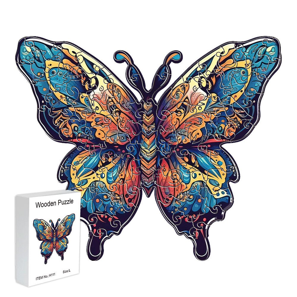 Educational Toys Butterfly Wooden Puzzle Original Animal Figure - Unipuzzles