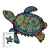 Educational toys multi-colour turtle wooden puzzle original animal figure - Unipuzzles
