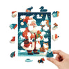 Father Christmas and Dog Wooden Puzzle - Unipuzzles