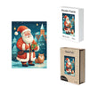 Father Christmas and Dog Wooden Puzzle - Unipuzzles