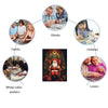 Father Christmas in Chair Wooden Original Jigsaw Puzzle - Unipuzzles