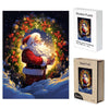 Father Christmas in the Snow Wooden Original Jigsaw Puzzle - Unipuzzles
