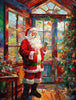 Father Christmas in the Sun Wooden Original Jigsaw Puzzle - Unipuzzles