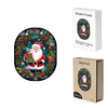 Father Christmas wooden jigsaw puzzle holding a bouquet of flowers - Unipuzzles