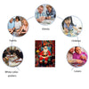 Father Christmas Wooden Puzzle Sitting on a Chair - Unipuzzles