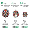 Fiery red adult lion with mane - Unipuzzles