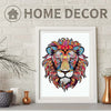 Fiery red adult lion with mane - Unipuzzles