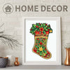 Load image into Gallery viewer, Floral decorated wooden puzzles for Christmas stockings - Unipuzzles