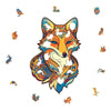 Fox Wooden Puzzle Original Animal Figure - Unipuzzles