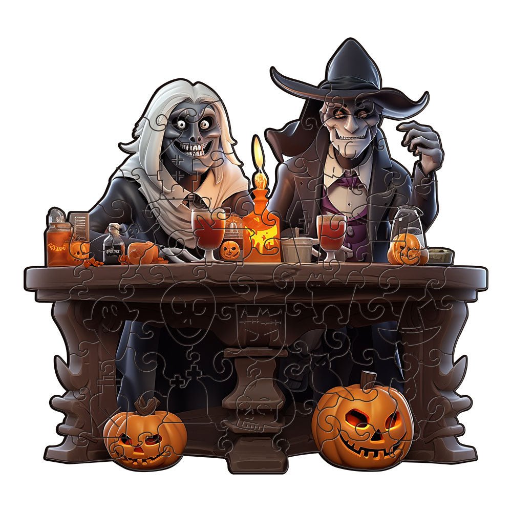 Halloween Fright Night wooden puzzle - Unipuzzles