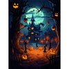 Halloween Full moon Ghost castle Wooden Jigsaw Puzzle - Unipuzzles