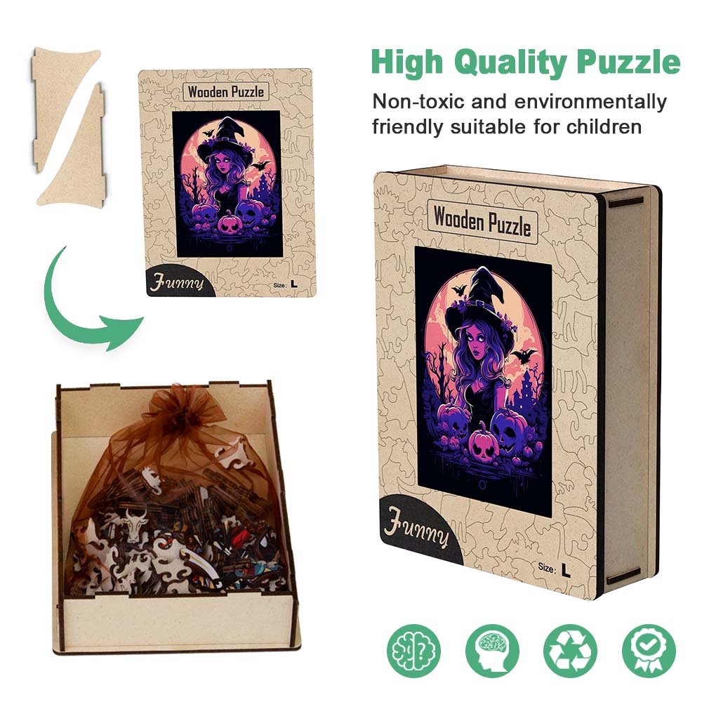 Halloween gifts - Witches and a bunch of pumpkin monsters - Unipuzzles