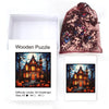Halloween Haunted House And Full Moon Wooden Jigsaw Puzzle - Unipuzzles