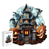Charger l&#39;image dans la visionneuse de la galerie, Halloween haunted house decorated with wooden puzzles - Unipuzzles