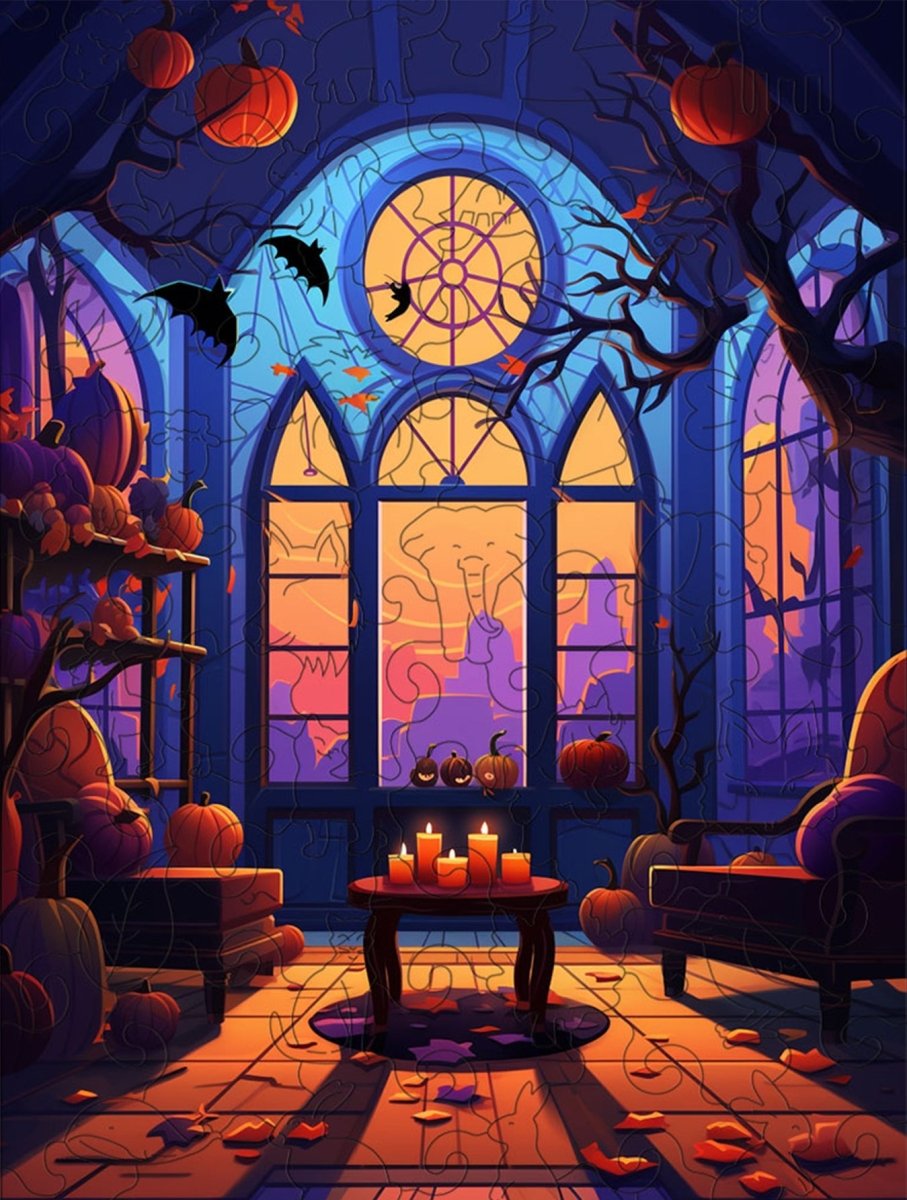 Halloween home scene layout - Unipuzzles