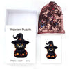 Halloween naughty cat wooden puzzle - Unipuzzles