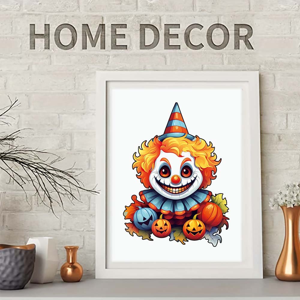 Halloween smiling clown wooden puzzle - Unipuzzles