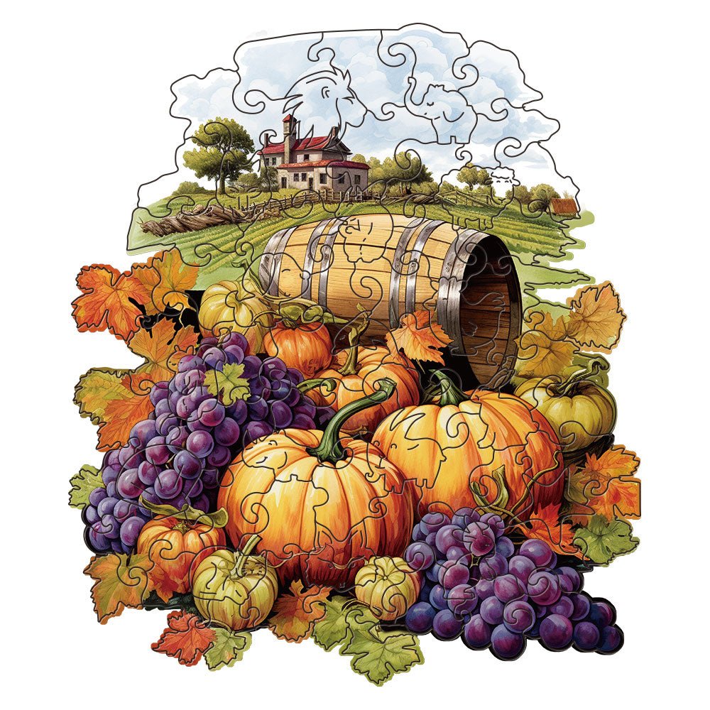 Harvest festival original wooden puzzle - Unipuzzles