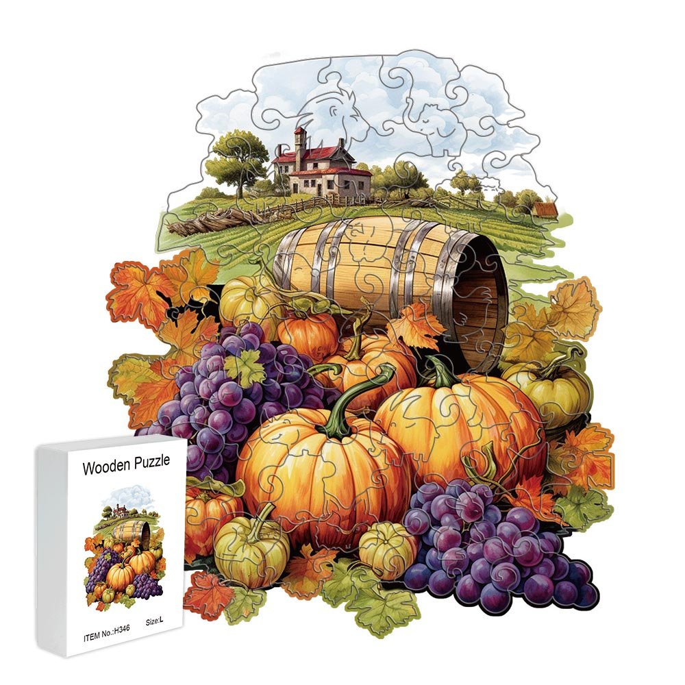 Harvest festival original wooden puzzle - Unipuzzles