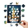 House Like Christmas Tree Wooden Original Jigsaw Puzzle - Unipuzzles