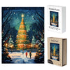 House Like Christmas Tree Wooden Original Jigsaw Puzzle - Unipuzzles