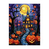 Houses under the stars and jack-o '-lanterns by the side of the road - Unipuzzles