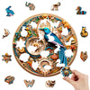 Kingfisher and Flower Wooden Original Puzzle - Unipuzzles