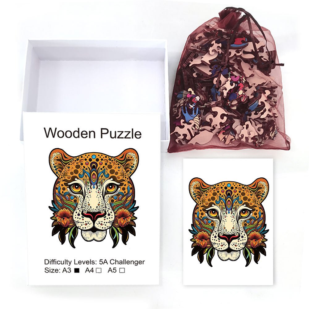 Leopard wooden Jigsaw Puzzles - Unipuzzles