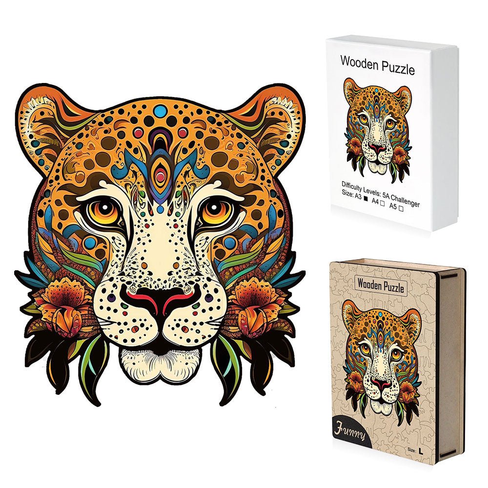 Leopard wooden Jigsaw Puzzles - Unipuzzles