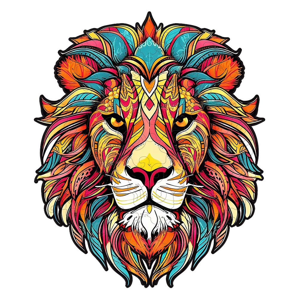 Lion Wooden Jigsaw Puzzle - Unipuzzles