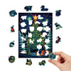 Little House By The Christmas Tree Wooden Jigsaw Puzzle - Unipuzzles