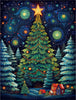 Little House By The Christmas Tree Wooden Jigsaw Puzzle - Unipuzzles