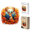 Majestic Autumn Deer Wooden Jigsaw Puzzle - Unipuzzles