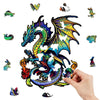 Laden Sie das Bild in den Galerie-Viewer, Mystery Dragon Wooden Jigsaw - Unipuzzles