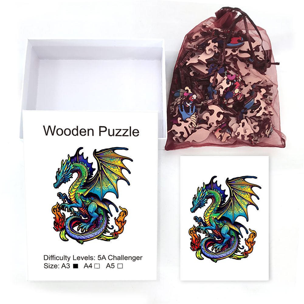 Mystery Dragon Wooden Jigsaw - Unipuzzles