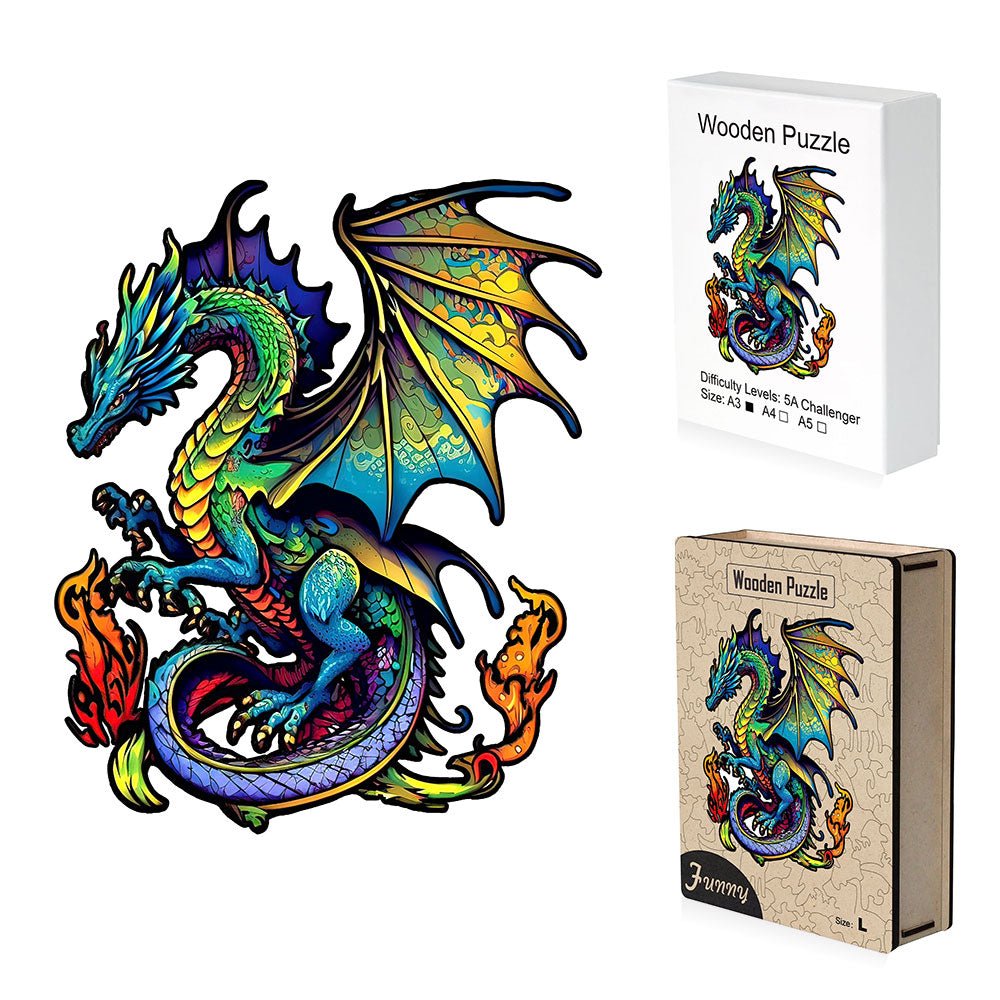 Mystery Dragon Wooden Jigsaw - Unipuzzles